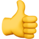 thumbs up sign like